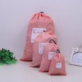 thumbnail image 2 of Bolsa con cordón, bolsa de almacenamiento de cuatro piezas, bolsa de viaje con cordón, bolsa organizadora de ropa interior, suministros de viaje de 4 piezas, 2 of 4