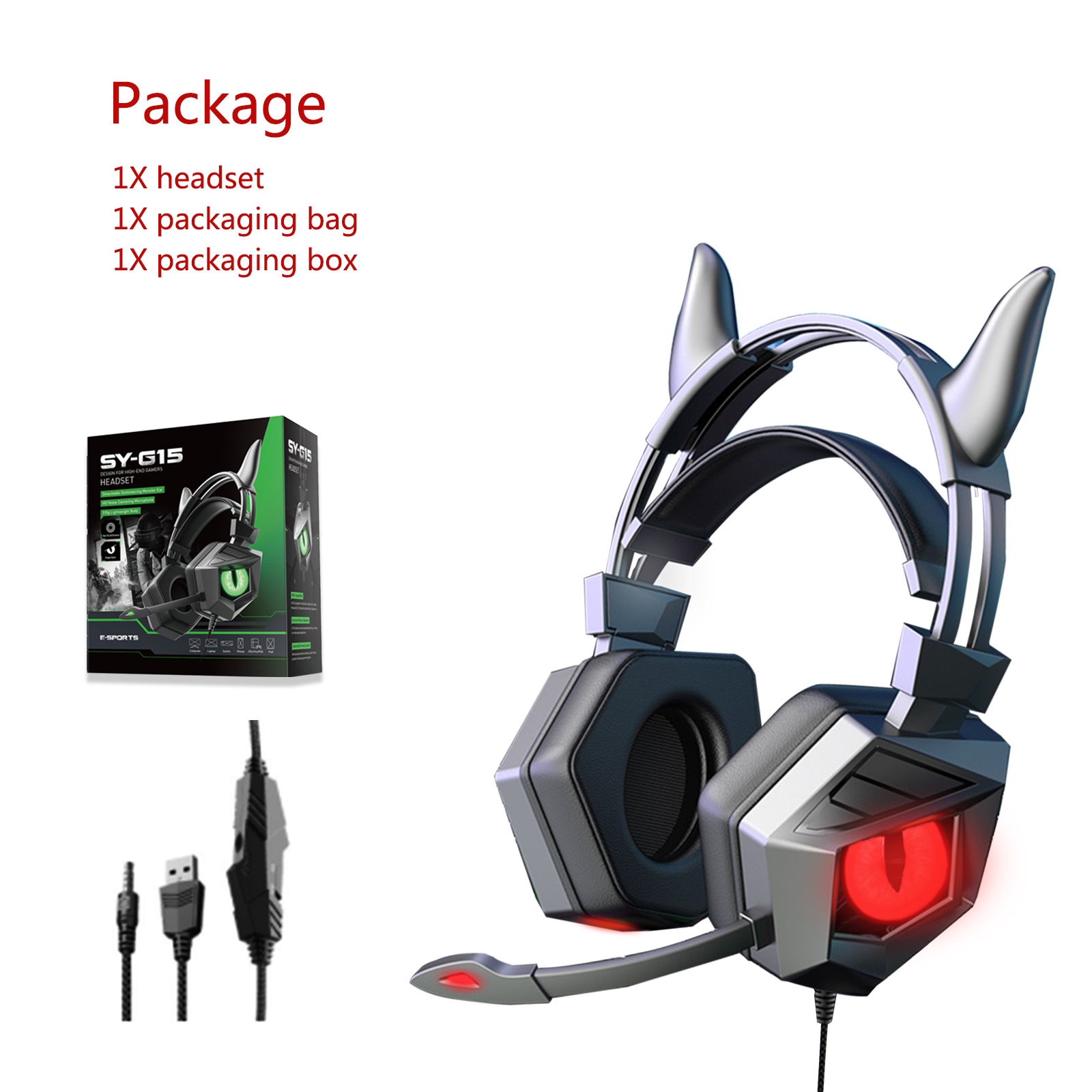 Buy Soyto 3.5mm Wired Gaming Headphones, Soyto Game Headset with Cat