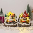 thumbnail image 2 of Yuarrent Estatuas decorativas de Navidad de estatuillas de resina caprichosas para dormitorio y restaurante Kits de decoración para fiestas Muñeco de nieve, 2 of 5