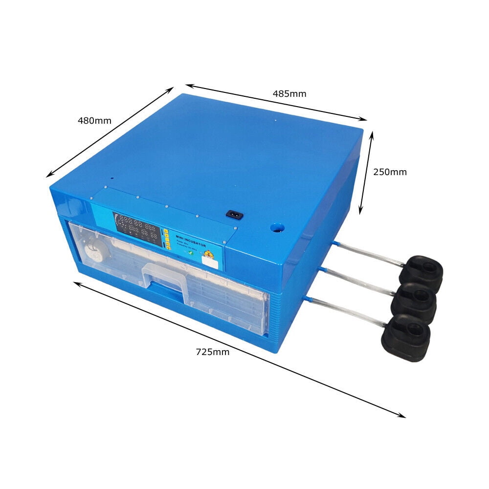 64 Bird Egg Incubators with Temperature and Humidity Dual Display 110V