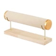 thumbnail image 1 of Organizador de joyas con base de madera y terciopelo desmontable. Blanco, 1 of 8