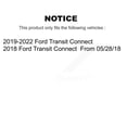 thumbnail image 2 of Transit Auto Front Disc Brake Caliper Coated Rotors and Semi-Metallic Pads Kit for Car Ford Connect KCG-100747P, 2 of 11