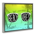 thumbnail image 4 of Stupell Industries Beach Vibes Sunglasses Typography Painting Gray Floater Framed Canvas Art Print Wall Art, 21 x 17, 4 of 10