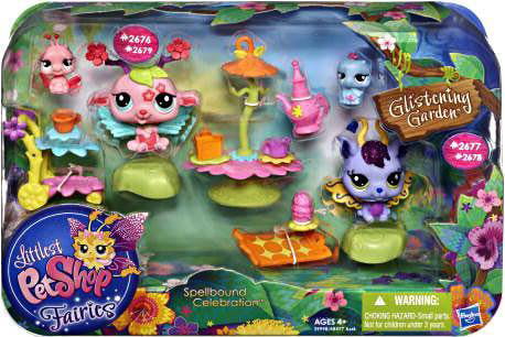 Littlest Pet Shop Fairies Glistening Garden Spellbound Celebration Playset