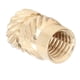 thumbnail image 3 of 100PCS Brass Insert Wear Resistance Anti Corrosion Burr Free Knurled Threaded Insert for 3D Printer M4x8x6, 3 of 5