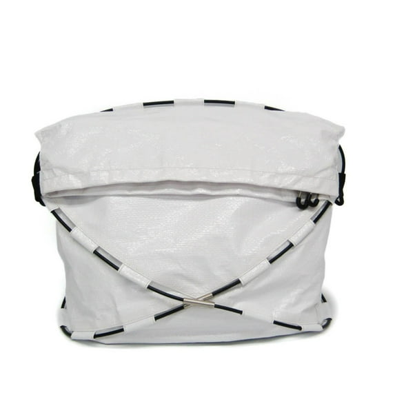 Pre-Owned Bottega Veneta TENT Men's Nylon Shoulder Bag,Sling Bag White (Good)