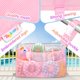 thumbnail image 4 of Bolsa de almacenamiento Tagitary grande de malla rosa para flotadores de piscina, 4 of 7