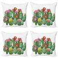 thumbnail image 1 of Ambesonne Cactus Throw Pillow Cover 4 Pack, Saguaro Tropical Garden, 16", Multicolor, 1 of 6