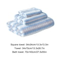 thumbnail image 3 of Oggfader Bath Towel Sets Sale Bath Towels Set For Bathroom Cotton Thick Soft Absorbent Towel Set Of 3 Household Wash Face Gift Towel Blue, 3 of 7