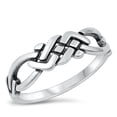 thumbnail image 1 of All in Stock Braid Design Statement Ring Sterling Silver Size 7, 1 of 3