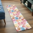 thumbnail image 3 of Coastal Coral 2'x6' Runner Rugs for Hallway Kitchen Bedside Non Slip, Summer Ocean Marine Coral Starfish Watercolor Entryway Rug Runners with Rubber Backing, Long Carpet Runner for Laundry Room, 3 of 8
