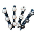 thumbnail image 2 of sunsanly 4Pcs Girl Hairpins Shining Cherry Decor Double Layer Hair Clips Lady Braid Side Bang Hair Pins Hair Accessories, 2 of 7