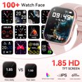 thumbnail image 2 of Smart Watch Fits for Android and IPhone, 1.85 inch Fitness Tracker, Men Women's Smartwatch with Answer/Make Calls/120+ Sports Modes/Message Reminder, IP68 Waterproof, for Gift Rose, 2 of 6