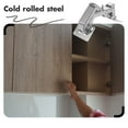 thumbnail image 3 of HEALEEP Cabinet Hinge Soft Close Cold Rolled Steel Silver 1Pack, 3 of 8