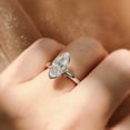 thumbnail image 5 of BERRICLE Sterling Silver Solitaire Wedding Engagement Rings 1.6 Carat Half Bezel Set Marquise Cut Cubic Zirconia CZ Ring for Women, Rhodium Plated Size 6, 5 of 6