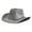 Silver, variant on Straw Cowboy Hats for Women Metallic Gold Silver Western Cowboy Hat Sun Protection Design for Stage Shows Festivals Parties and Daily Fashion Wear