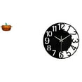 thumbnail image 1 of Plato de dulces de cristal, tarro de con forma de calabaza con tapa y reloj de pared decorativo de acrílico, silencioso, fácil de leer, senci, 1 of 8
