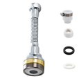 thumbnail image 3 of Three Levels Adjustable Brass Kitchen Faucet Aerator Extender Water saving Anti splash Stainless Steel Material, 3 of 5