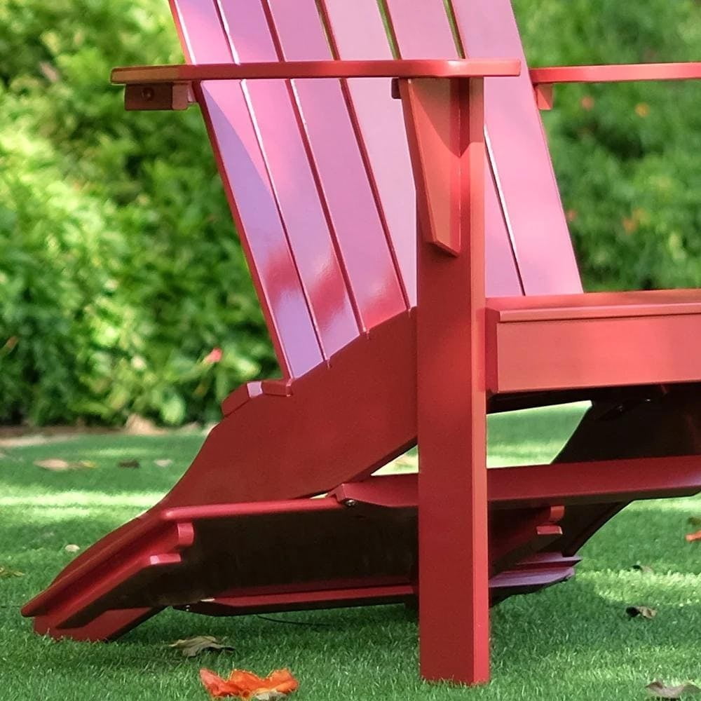 Cambridge Casual  Alston Outdoor Wood Adirondack Chair Red