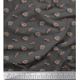 thumbnail image 1 of Soimoi Gray Rayon Crepe Fabric Cowboy Vintage Print Weapon Fabric Prints By Yard 46 Inch Wide, 1 of 3