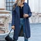 thumbnail image 2 of Chaqueta cálida para mujer para mujer, abrigo de invierno sólido con cuello de plumón, prendas de vestir exteriores de lana de cordero Fridja  BV0+661, 2 of 7