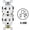 White, variant on LEVITON CR20-T Duplex Receptacle NEMA5-20R