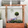 thumbnail image 7 of Riedhoff Wooden Raised Garden Bed with Trellis, Hanging Roof & Side Trellis, 79 x 17 x 45", 7 of 7