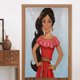 thumbnail image 1 of Cortina de puerta con dibujos animados de Elena de Avalor, para dormitorio, cocina, cortinas opacas, cortinas de privacidad para puerta, decoración del hogar, 2 paneles, 34" x 56", 1 of 7