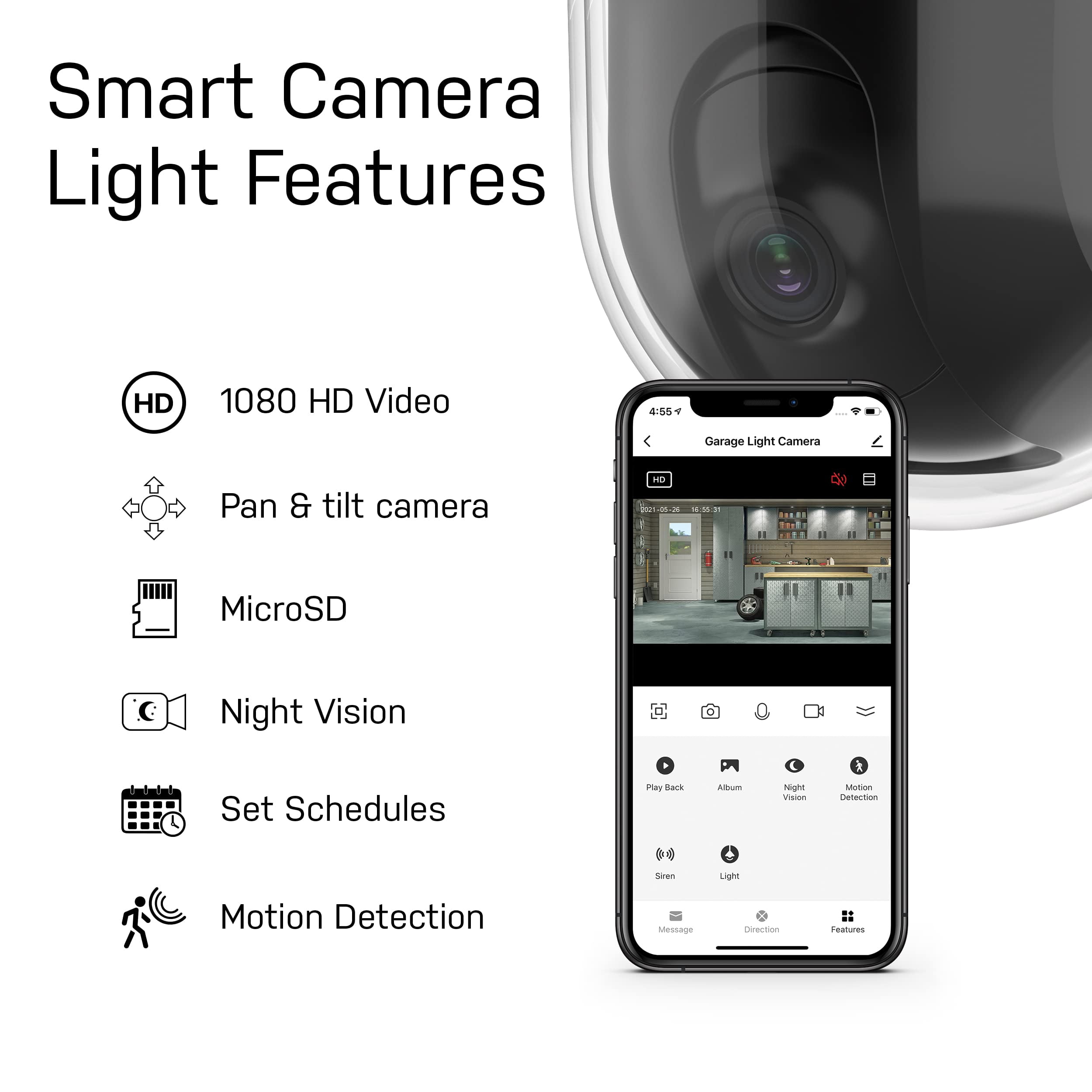 Feit Smart Battery Powered Indoor and Outdoor Wi-Fi Security Camera