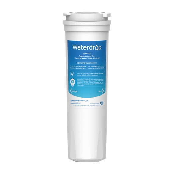 Waterdrop 836848 Replacement for Fisher & Paykel 836848 Refrigerator Water Filter
