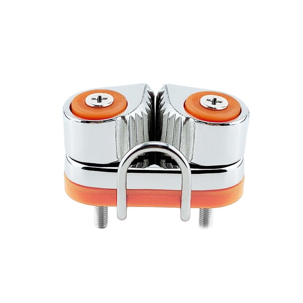 Riwesomey Cuerda Cleat Composite Acero inoxidable Herrajes progresivos Equipo de Pilates para navegar Velero Kayak Wire Fairlead Sailings Bombillas para automóviles No.02