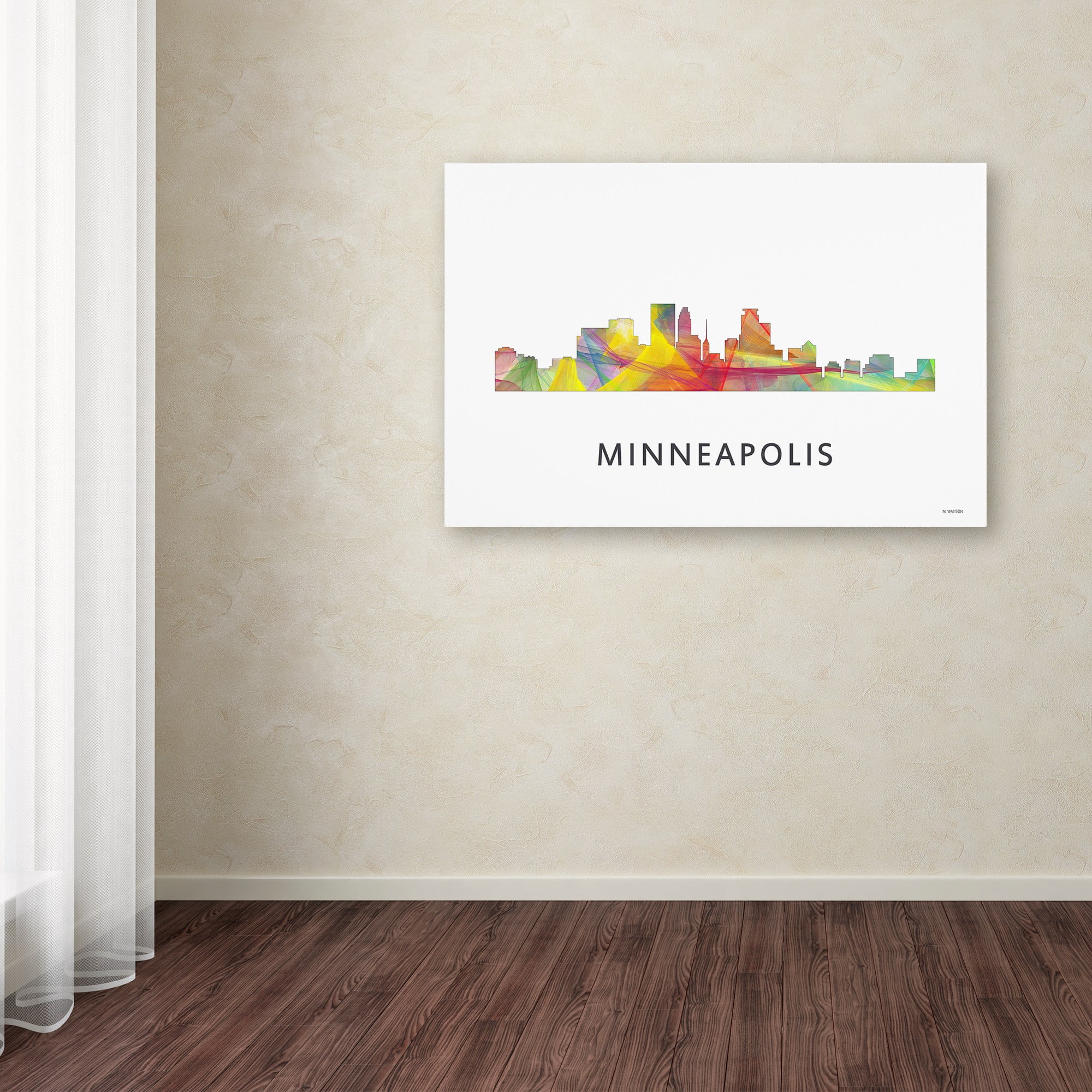 Trademark Fine Art 'Minneapolis Minnesota WB-1' Canvas Art by Marlene Watson