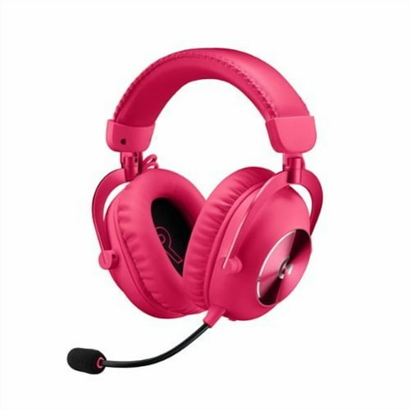 Restored Logitech - PRO X 2 LIGHTSPEED Wireless Gaming Headset for PC, PS5, PS4, Nintendo Switch - Magenta (Refurbished)