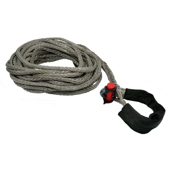 5/16" x 50' LockJaw Synthetic Winch Line Extension w/ Integrated Shackle 4,400 lbs WLL
