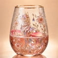 thumbnail image 3 of HWRETIE Hand Blown Crystal Whiskey Glasses Set Gold Rim Old Fashioned Tumblers Lead Free Heavy Base Bourbon Scotch Glasses Gift for Men 420Ml, 3 of 7