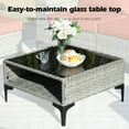 thumbnail image 2 of Magic Union 6 Pieces Patio Furniture Sets Outdoor Sectional Patio Sofa All Weather Manual Weaving Wicker Patio Seating Sofas with Cushion Glass Table for Backyard Poolside,Orange, 2 of 7