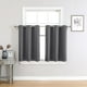 thumbnail image 1 of Cortinas de ventana ChrisDowa, tamaño pequeño, 91 cm de largo, color gris, 2 paneles, 1 of 6