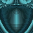 thumbnail image 1 of Ahgly Company Tapis d'Intérieur Lavable en Machine Carré Transitionnel Vert Cyan Foncé, 5 Pieds Carré, 1 of 7