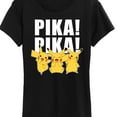 thumbnail image 3 of Pokémon - Pika Pika - Women's Short Sleeve Graphic T-Shirt, 3 of 5