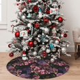 thumbnail image 5 of Rateoe Orchids Flowers Print Christmas Tree Skirt 48" for Xmas Holiday New Year Party Circle Tree Mat Ornaments Decoration, 5 of 7
