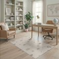 thumbnail image 2 of ODIKA 4'x6' Cream and Taupe Abstract Design Washable Area Rug Modern Geometric Pattern with Shapes for Bedroom, Reading Nook, Pet Friendly & Non-Shedding, 2 of 7