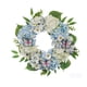 thumbnail image 2 of Anillo De Plástico Corona de Pascua azul claro para decoración de puertas de primavera, arreglo floral artificial (1 unidad) JASKFLY, 2 of 8