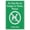 Warning Sign 4, variant on No Dogs Allowed Except Service Dogs Reflective Aluminum Metal Signage - 8"x12", With Symbol, Weatherproof - Store, Office, Hospital, Public Building