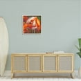 thumbnail image 2 of Preening Flamingo Wildlife Nature Animals & Insects Painting White Framed Art Print Wall Art, 2 of 7