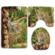 thumbnail image 1 of Alfombra de baño ABPHQTO Zoológico Jaguar 3 piezas con respaldo antideslizante, 1 of 2