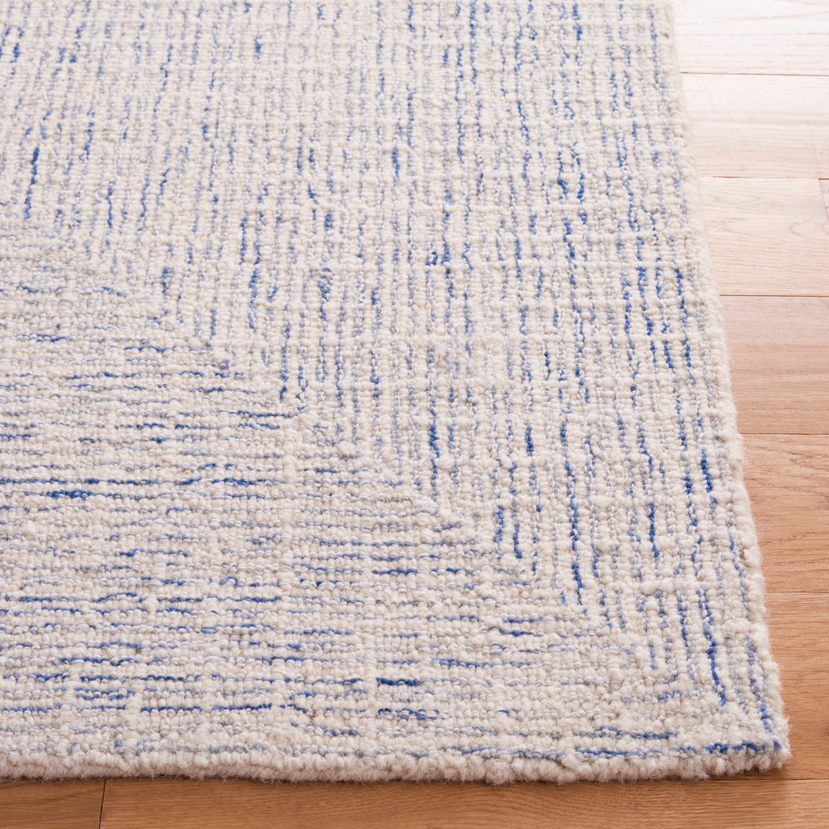 SAFAVIEH Abstract Cleto Abstract Area Rug, Blue/Ivory, 6' x 9'
