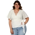 thumbnail image 1 of Blusa de manga amplia (talla extra), modelo 0416 (Blanco) blanco 42 Roman Fashion Blusa extra 0416, 1 of 6