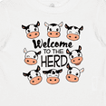 thumbnail image 4 of Inktastic Welcome to the Herd with cute Black and White Holstein Cows Boys or Girls Baby T-Shirt, 4 of 5
