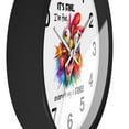 thumbnail image 2 of "It's fine.." Chicken Wall Clock, 2 of 3
