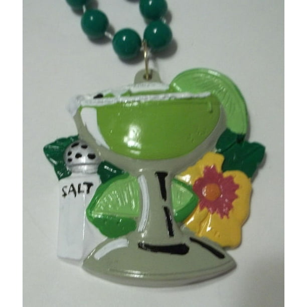 lime green mardi gras beads